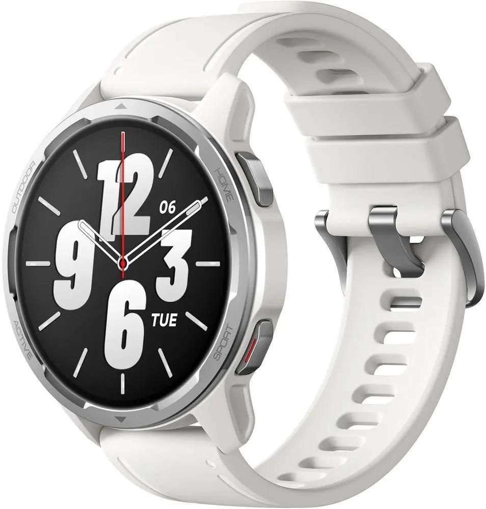 Смарт-часы Xiaomi Watch S1 Active GL,  46мм,  1.43",  белый/белый [bhr5381gl]